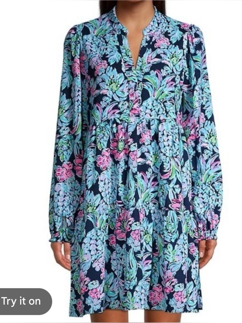 Lilly Pulitzer Winona Pineapple Paradise Stretch Swing Dress Women XL Tiered